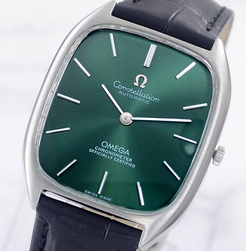 OMEGA CONSTELLATION CHRONOMETER AUTO CAL1011 GREEN DIAL MEN'S WATCH